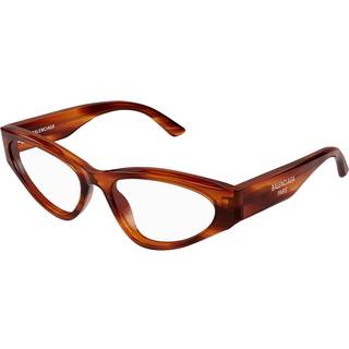 Balenciaga Kvinde BB0391O 002 Optiske stel Acetat Havana Transparent Cat Eye
