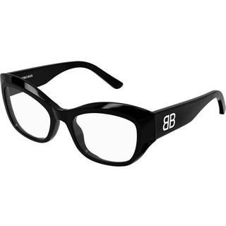 Balenciaga Kvinde BB0398O 001 Optiske stel Acetat Sort Transparent Sommerfugl