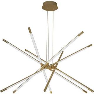 42W LED Hængelampe - Ø85xH31xH120cm, 3000K, Guld, Hus - Kulør : Varm
