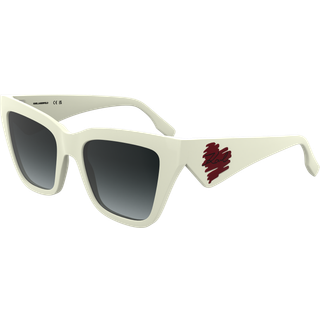 Karl Lagerfeld Kvinde KL6184S 105 Solbriller Injiceret Hvid Firkantet Normal