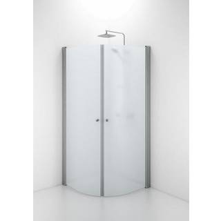 Ifö Space buet dør SBNF 900 . Mat, profil/frostet glas knopgreb