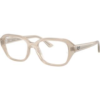 Ray - Ban Unisex RX7258 SHEA 8433 Optiske stel Injiceret Hvid Transparent Firkantet Normal