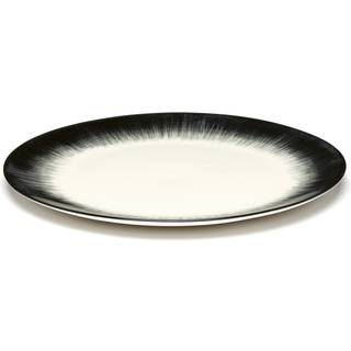 Serax - Dé Plate L VAR 4 D24cm hvid/sort - Spisetallerkner - Ann Demeulemeester - Hvid