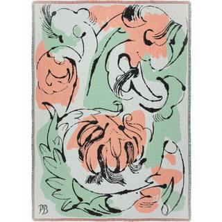 Marimekko Vildstjälk plaid 130x180 cm Offwhite-dark blue-orange-red
