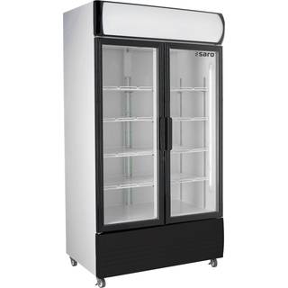 Saro Køleskab - Professionelt med 2 glasdøre og baldakin model GTK 580 - 568 liter