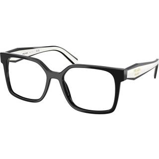 Prada Kvinde PR B03V 16K1O1 Optiske stel Acetat Sort Transparent Firkantet Normal