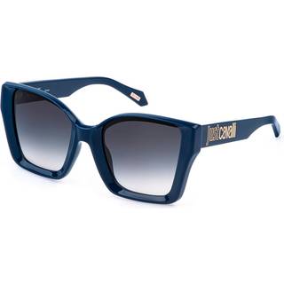 Just Cavalli Kvinde SJC147 991 Solbriller Injiceret Blå Røg Firkantet Normal Skygge