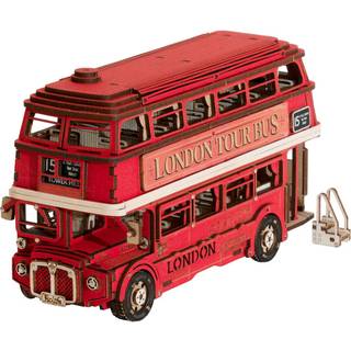 London Tour Bus - 3D Wooden Puzzle DIY - Rolife