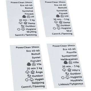 Electrolux programplade, knap, klæbestof, DA,NO,FI,SV 140233656226