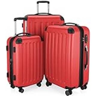 Spree - 3er Koffer-Set Hartschale Rot matt, TSA, (55cm, 65cm & 75cm), 259 Liter