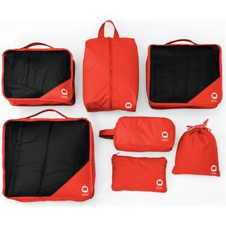 Packing Cubes, Packhilfe Set 7-teilig, Travel Organizer, Koffer Organizer, Orange