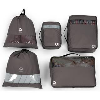 Packing Cubes, Packhilfe Set 5-teilig, Travel Organizer, Koffer Organizer, Graphite