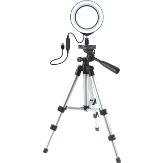 20 LED Mini Ring Light med Stativ