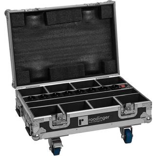 Roadinger Flightcase 8x AKKU Mini IP UP-4 QCL Spot MK2 with charging function