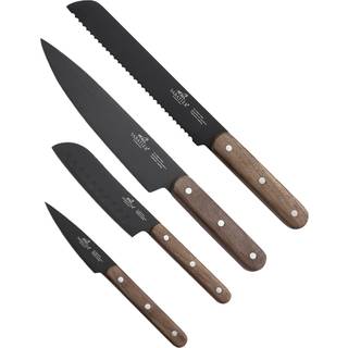 International Phenix Walnut Knivsæt 4 dele Sort/Træ