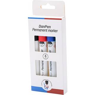 Danpen permanent marker 4-pak