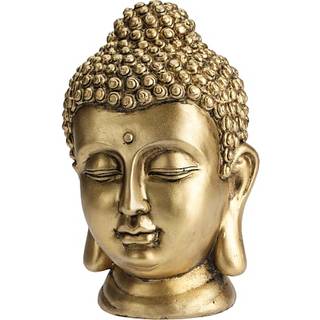 Buddha hovedskulptur - guld (På lager i varehus)