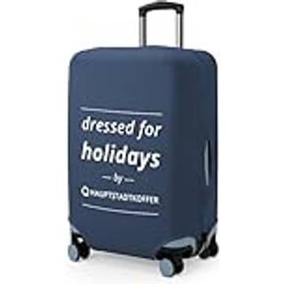 Kofferüberzug Größe M, Kofferhülle für mittelgroße Koffer (57-65 cm), Kofferschutzhülle, Gepäckabdeckung, Luggage Cover, Darkblue - Dunkelblau