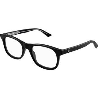 Montblanc Mand Montblanc MB0385O 008 Optiske stel Acetat Sort Transparent Firkantet