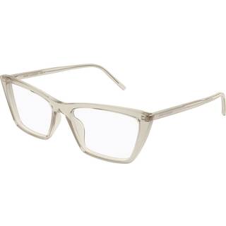 SAINT LAURENT Kvinde SL 737 MICA THIN OPT 005 Optiske stel Acetat Gul Transparent Firkantet