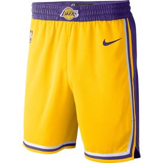 Los Angeles Lakers Icon Edition Nike NBA Swingman-shorts til mænd - gul - 3XL