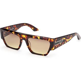 GCDS Unisex GD0064 52K Solbriller Acetat Havana Brun Geometrisk Normal Skygge