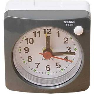 Analogt vækkeur med snooze og lydløs drift