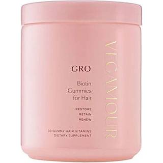 Vegamour gro biotin gummies for hair 30 vegan hair gummy vitamins