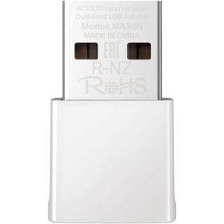 Mercusys Ma30n Ac1300 Nano Trådløs Usb-adapter Med Dobbelt Bånd