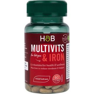Holland & Barrett - Multivitaminer og Jern - 60 tabletter (EAN 5059604689468)