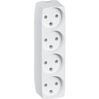 LK Stikdåse 4r U/l Hvid  - 210A16031L