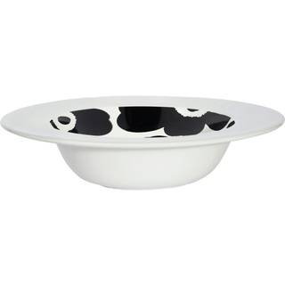 Marimekko Unikko dyb tallerken Ø20 cm White-black