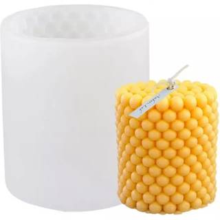 Let form Små bobler silikone 7,5 cm Hvid