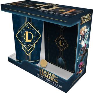 ABYStyle League Of Legends glas-, pin- og notesbog-sæt