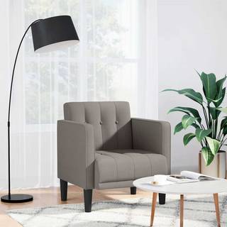 Sofastol Med Armlæn 53 Cm Stof - Gråbrun