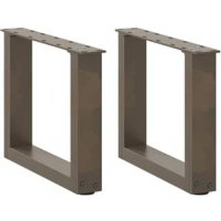 Sofabordben U-Formet Naturstål Stål Naturfarvet - 2 / 40 x (30-31) cm