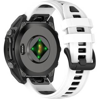 Silikonearmbånd til Garmin Fenix 8 43mm - Hvid