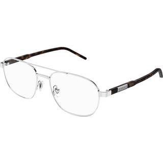 Gucci Mand GG1800O 002 Optiske stel Metal Sølv Transparent Firkantet
