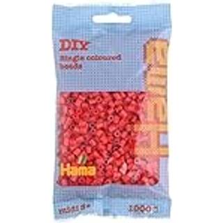 Hama midi, perler, 1000 stk., Rød - 207-05