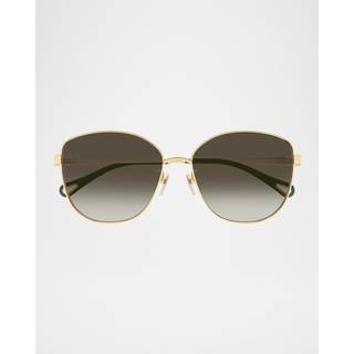 Chloé CH0306SK Asian Fit 003 59 Solbriller Kvinder Guld - Gold - 59mm
