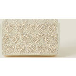 Accessorize Bryllup Pearl Hjerte Clutch taskeEn