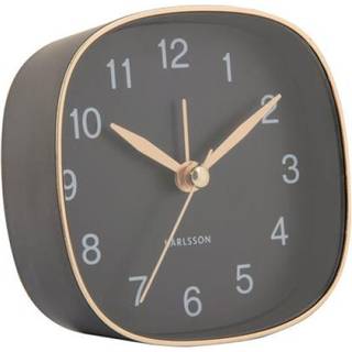 Karlsson Travel Square Vækkeur KA5957BK - Unisex - Quartz