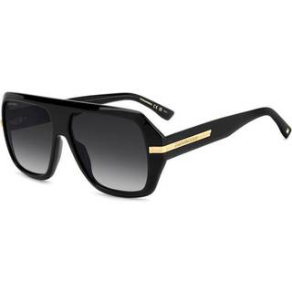 Dsquared2 Mand D2 0160/S 807/9O Solbriller Acetat Sort Grå Firkantet Normal Skygge
