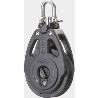 Enkelspærreblok med sjækkel Seldén R60+, fast/roterende, passer liner Ø6 - 10 mm