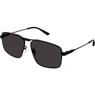 Balenciaga Mand Balenciaga BB0418SK 001 Solbriller Acetat Sort Grå Pilot