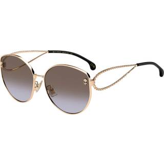 ETRO Kvinde ETRO 0072/F/S 000/QR Solbriller Metal Guld Brun Cat Eye Normal Skygge