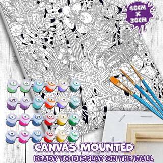 Mal efter tal på lærred 30x40cm, sommer