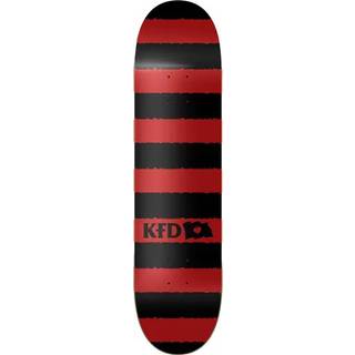 KFD Stripes Skateboard Deck (Rød)