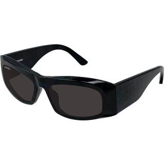 Balenciaga Kvinde BB0395S 003 Solbriller Acetat Sort Grå Firkantet
