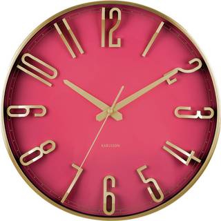 Karlsson Elevated Glam vægur Ø35,5cm metallic pink